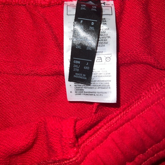 Adidas | Men’s Red Sweat Shorts | Size 2X - Picture 3 of 3